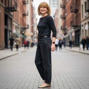 Levi's Black Flare & Wide Leg Jeans-balloon leg